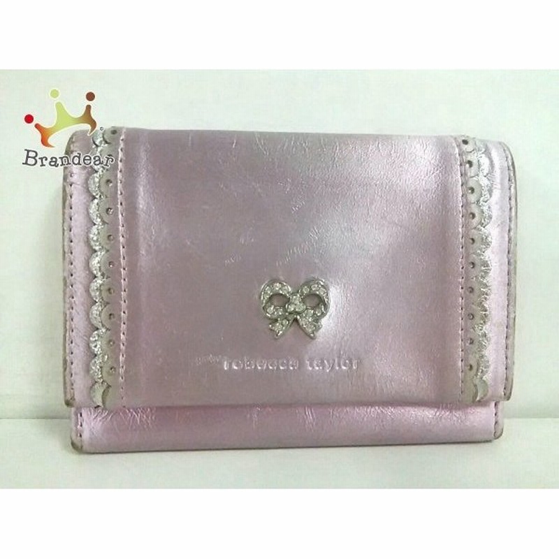レベッカテイラー Rebecca Taylor 名刺入れ ピンク リボン ラメ レザー スペシャル特価 0703 通販 Lineポイント最大0 5 Get Lineショッピング