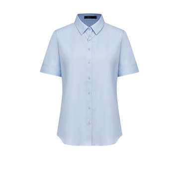 商務防紫外線及清爽舒適短袖上班襯衫/水藍色 | 5122173370