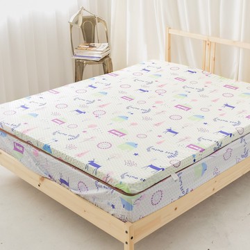 【米夢家居】夢想家園-MIT冬夏兩用純棉+紙纖三合一高支撐記憶床墊(白日夢)