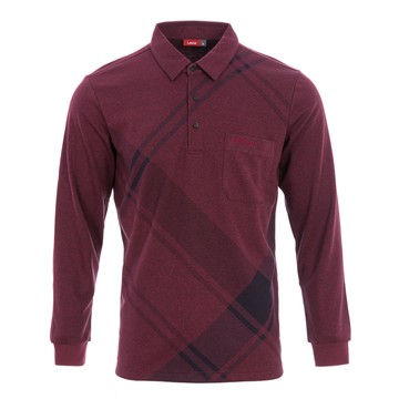 熱活印花POLO衫-葡萄酒紅(男266225450)