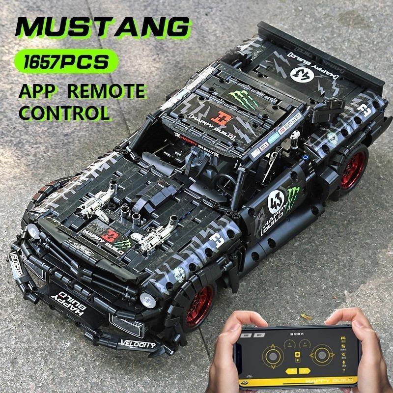 おもちゃ ビルディング ブロック 互換 車 rc フォード マスタング 