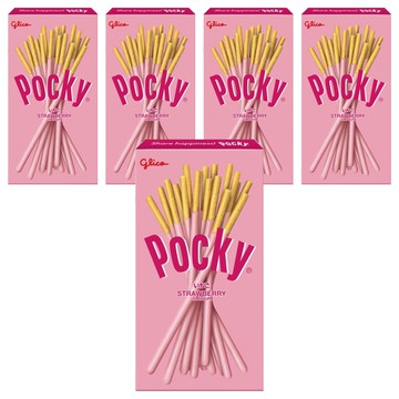 glico 格力高 Pocky 百奇 草莓棒  24g  5盒