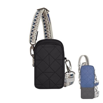 Travelon Boho防盜隨身斜背包(TL-43621)(小方包/拉鍊上鎖/波西米亞/手機包/RFID)