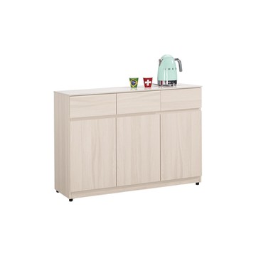 Boden-恩洛4尺岩板收納餐櫃/碗盤置物櫃/置物矮櫃/電器櫃/玄關櫃(下座)-121x40x84cm