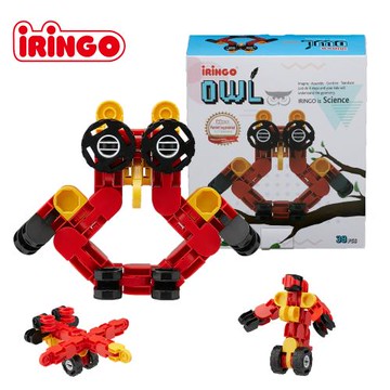 韓國iRingo 百變創意3D積木-可愛動物系列(貓頭鷹)