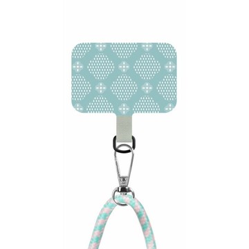 印花樂XThe Hood手機掛繩夾片6.0mm/玻璃海棠13號/雲朵藍