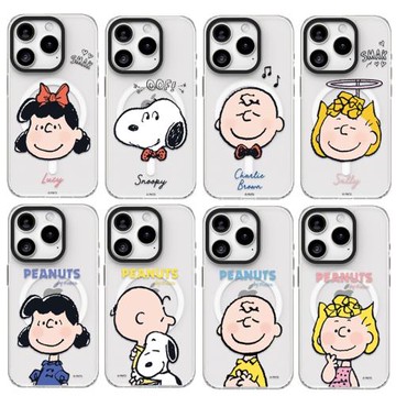 史努比snoopy查理布朗卡通插畫動漫漫畫適用于蘋果iPhone15promax防摔透明14pro手機殼磁吸16pro保護套