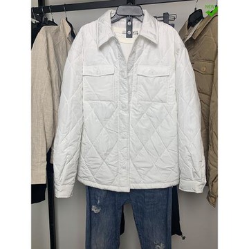 新款秋冬男裝絎縫棉服襯衫式夾克3427310 030男寬松簡約休閑外套