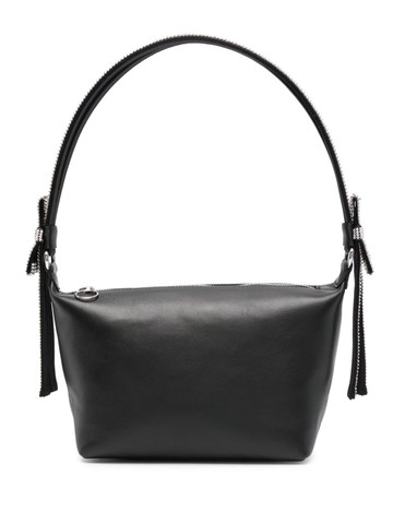 Kara - crystal-strap leather tote bag - women - Calf Leather - One Size - Black