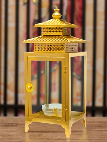 免運 酥油燈座 純銅油燈燈盞防風酥油燈座家用蘇油燈燈罩長明燈寺廟佛堂佛前供燈