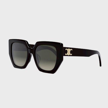 CELINE｜CL40239F-01F 不規則膠框太陽眼鏡【葛洛麗雅眼鏡】