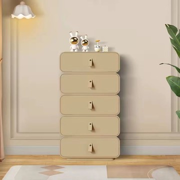 免運/可開發票 斗櫃 收納櫃 創意新款奶油風實木五斗柜客廳臥室靠墻抽屜收納柜簡約整裝四斗櫥 快速出貨