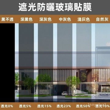 防曬隔熱膜 防窺玻璃膜 遮光膜  隔熱防曬膜 自粘免裁切 單向透視膜 高透防爆膜  隱私防透 高遮光率