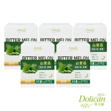 多立康-山苦瓜胜肽+鉻 膠囊-60粒/盒 -5入組 全素 澱粉阻斷、代謝保健、外食族穩控