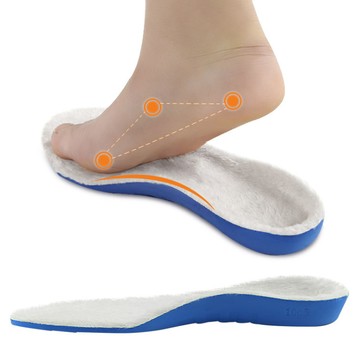 【杰恆】los0890運動足弓鞋墊PU減震仿毛鞋墊冬季保暖加厚運動全墊