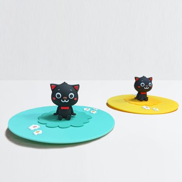 HyRead 小夜貓矽膠杯蓋