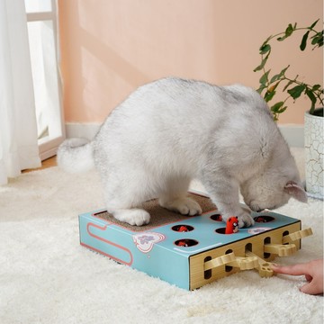 打地鼠瓦楞紙貓抓板逗貓玩具