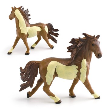 🌈「動物世界」仿真動物駿馬模型兒童實心靜態品脫種馬千里馬裝飾擺件玩具