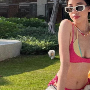 比基尼四件套海邊度假性感分體純欲風泳衣女款2025年新款爆款泰國