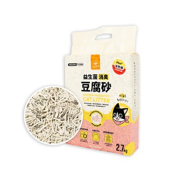 汪喵星球 益生菌消臭條型豆腐砂2.7kgx1入