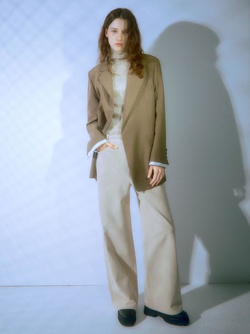 Corduroy Wide-Fit Cotton Blend Pants (JWSLOK0100)