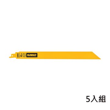 DEWALT 得偉 美國 12 x18T雙金屬重型軍刀鋸片(鐵工)(5片裝) (DWAR12118)