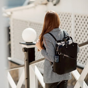 Beth-黑色智能時尚的三合一背包/提袋/單肩包