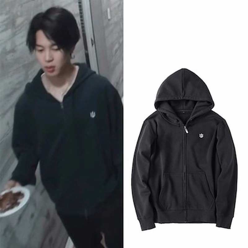 Bts着用パーカー 男女兼用 韓国安い可愛いパーカー フード付きパーカー Jimin着用 通販 Lineポイント最大5 0 Get Lineショッピング