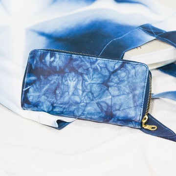 藍染長夾-璀璨款