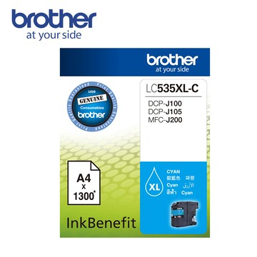 Brother LC535XL-C 原廠藍色墨水匣