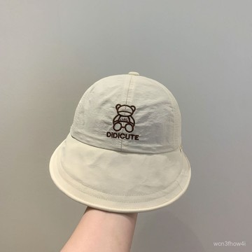 ✨臺灣有貨✨免運✨兒童防曬遮陽帽日係薄款嬰兒帽子帥氣小童漁夫帽速幹春秋款太陽帽 EVVF