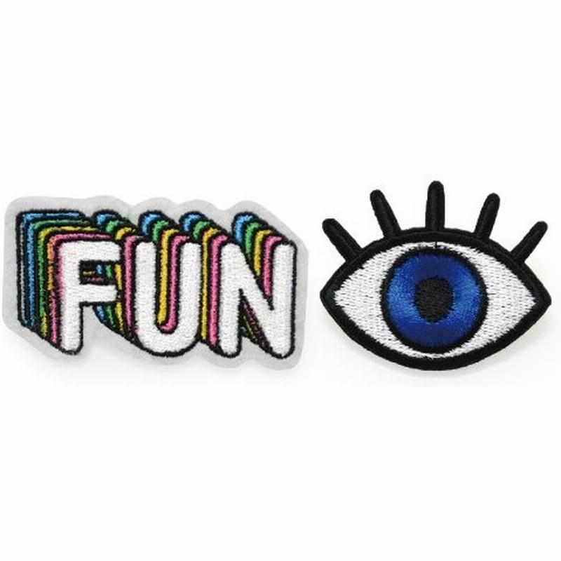 ワッペンブローチ 2種セット Fun Eyeプレゼント ギフト おしゃれ ワッペン ブローチ 通販 Lineポイント最大0 5 Get Lineショッピング