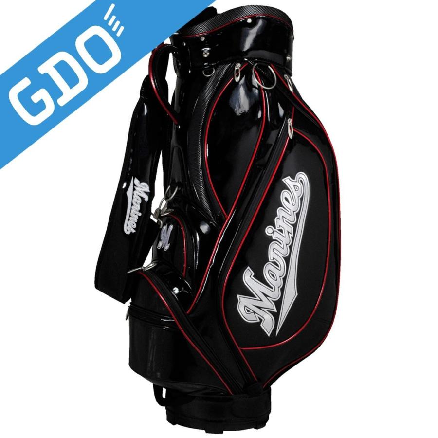 てぃにお】【生産終了未使用】千葉ロッテキャディバッグ LMCB-0559 NEW