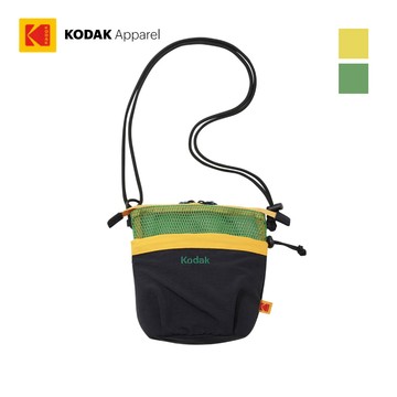 【KODAK Apparel】柯達 網眼迷你側背包 2色(綠 黃) KB624011