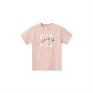 GIORDANO 童裝小兔印花短袖上衣 - 22 桃皮粉紅