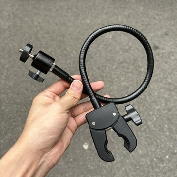 軟管釣椅手機架加厚鉗夾GoPro運動相機360x3支架萬向云臺圓管固定