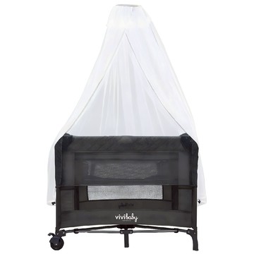 vivibaby 多功能嬰兒床 遊戲床  深灰色  M(95 x 55 x 78cm)