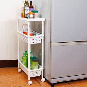 KEYWAY 聯府 可推式隙縫三層收納置物架-1入