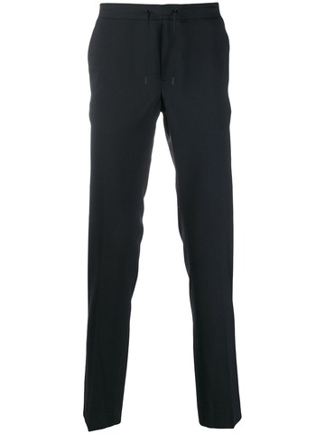 SANDRO - elasticated tailored trousers - men - Cotton/Polyester/Spandex/Elastane/Wool - 44 - Blue