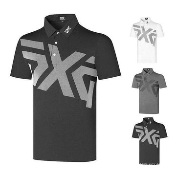 PG高爾夫服裝男士夏季短袖上衣 golf男運動速乾彈力短袖