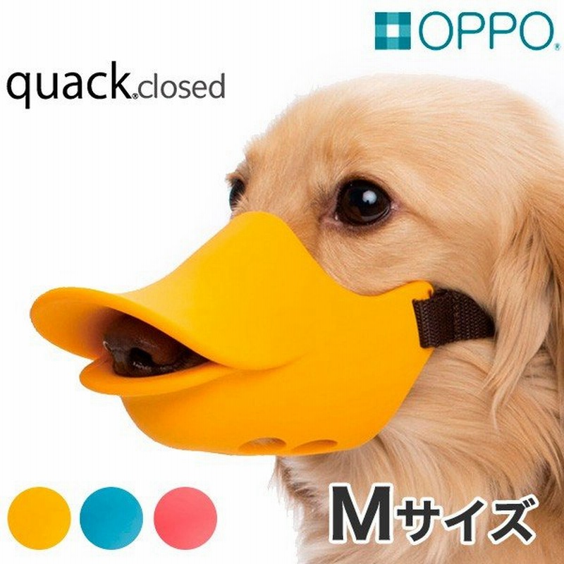 Oppo オッポ Quack Closed Mサイズ 無駄吠え しつけ マズル 噛み付き アヒル口 口輪 おしゃれ 犬用 ルビー ブルー オレンジ W 1372 通販 Lineポイント最大0 5 Get Lineショッピング