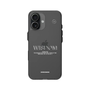 iPhone 17 Clear (相機按鈕) 酷墨灰 - WISDOM - WISESILVER