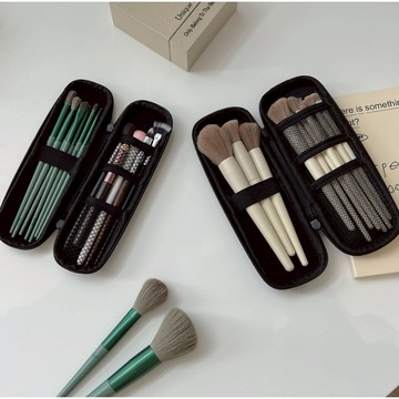 【小精靈♡】99元出貨 化妝刷收納盒 刷具收納 刷具包 台灣現貨 化妝包 美妝 化妝工具 收納袋 隨身 便攜 旅行 JU