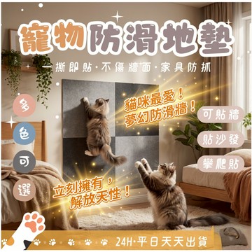 【喵啾寵物小舖】 寵物地墊 寵物地板貼 可黏地貼  貓抓墊壁貼 貓爬墊 傢具保護墊 牆壁貓抓板 可上牆貓抓板 家具救星