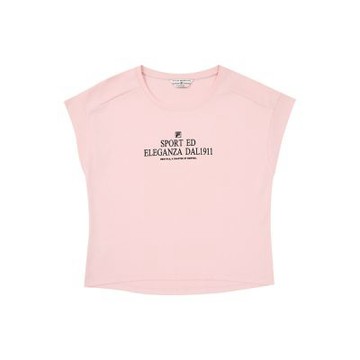 FILA 女短袖圓領T恤-粉紅 5TEA-5448-PK