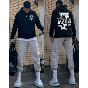 歐美式vintage高街風加絨加厚連帽衛衣男秋冬款潮牌嘻哈寬松外套