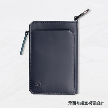 BAGMIO 雙卡雙色三用鑰匙零錢包(藍綠) 11.2x7.5x2cm