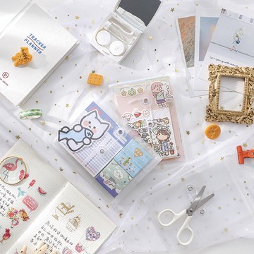 【CHL】簡約 透明繞線式 防水 票據 PP收納袋