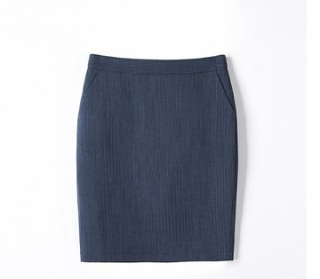 微直條沉穩OL粉領窄裙短裙[21S157-PF]灰姑娘