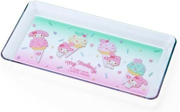【震撼精品百貨】My Melody_美樂蒂~日本SANRIO三麗鷗 美樂蒂長方形樹脂置物盤-甜筒款*39009